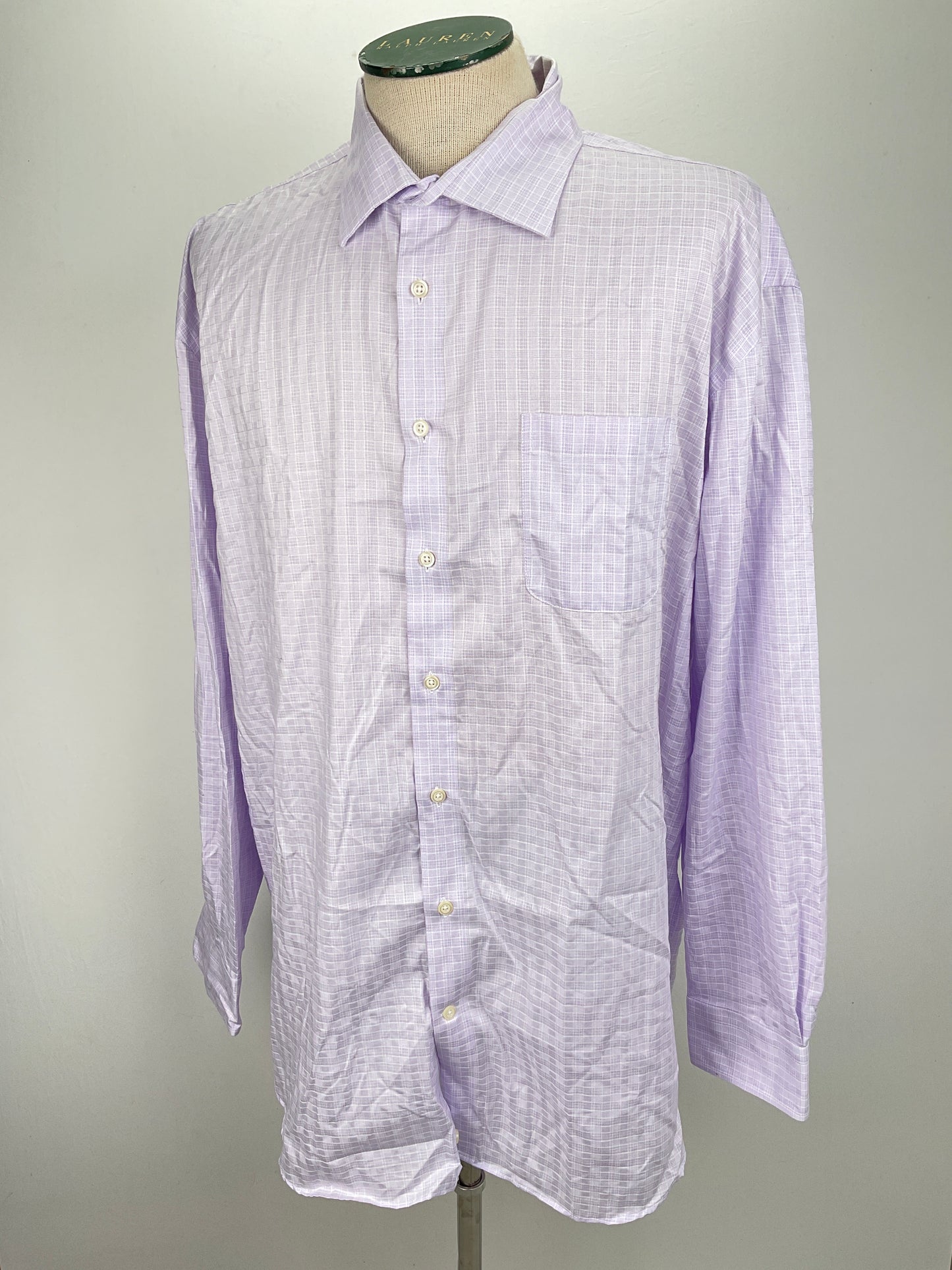 Camisa Lila de Cuadro Joseph Abboud