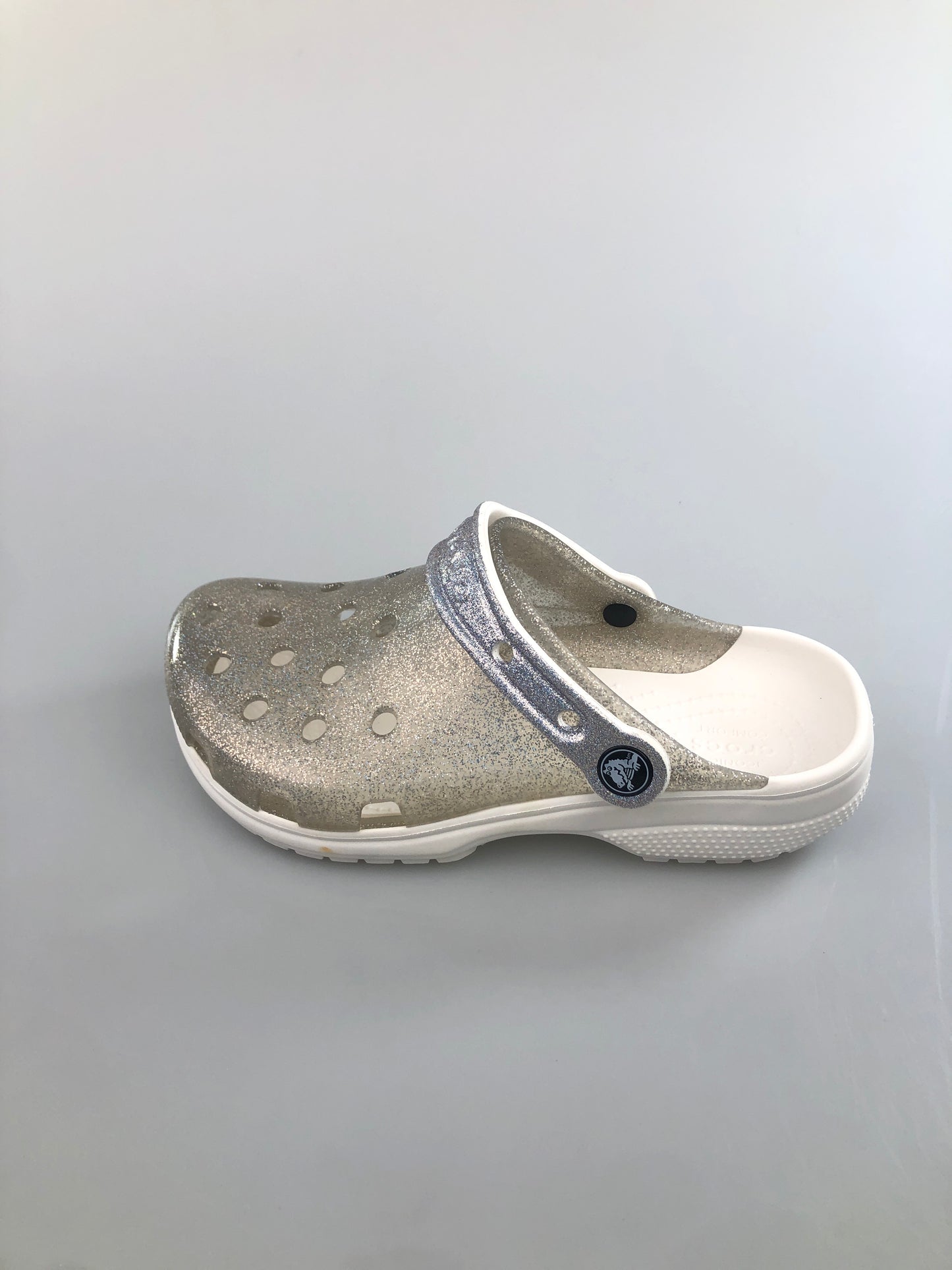 Sandalia Blanco De Brillo Crocs