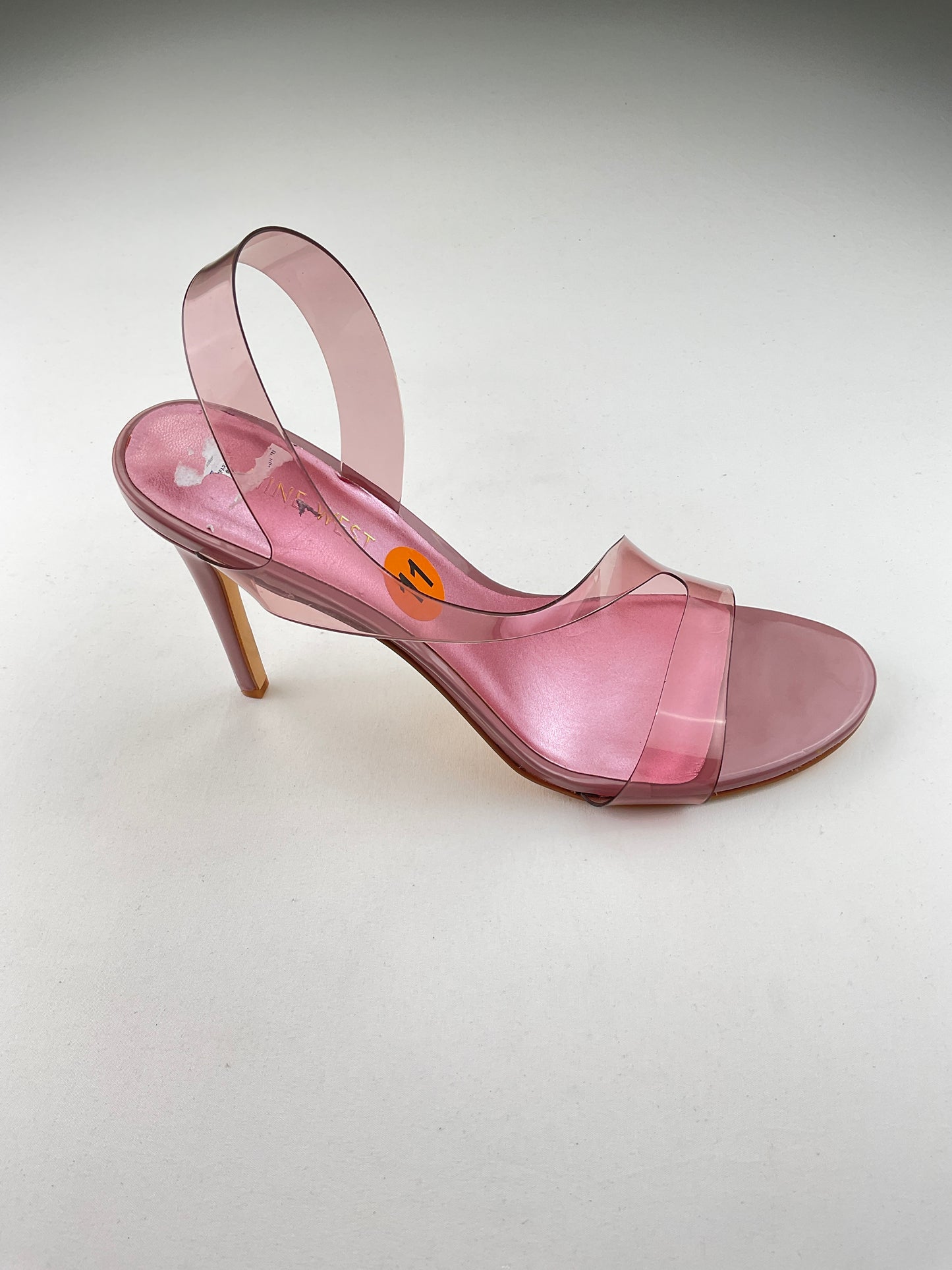 Zapatilla Transparente de Tacón Nine West