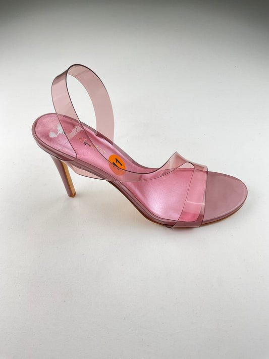 Zapatilla Transparente de Tacón Nine West