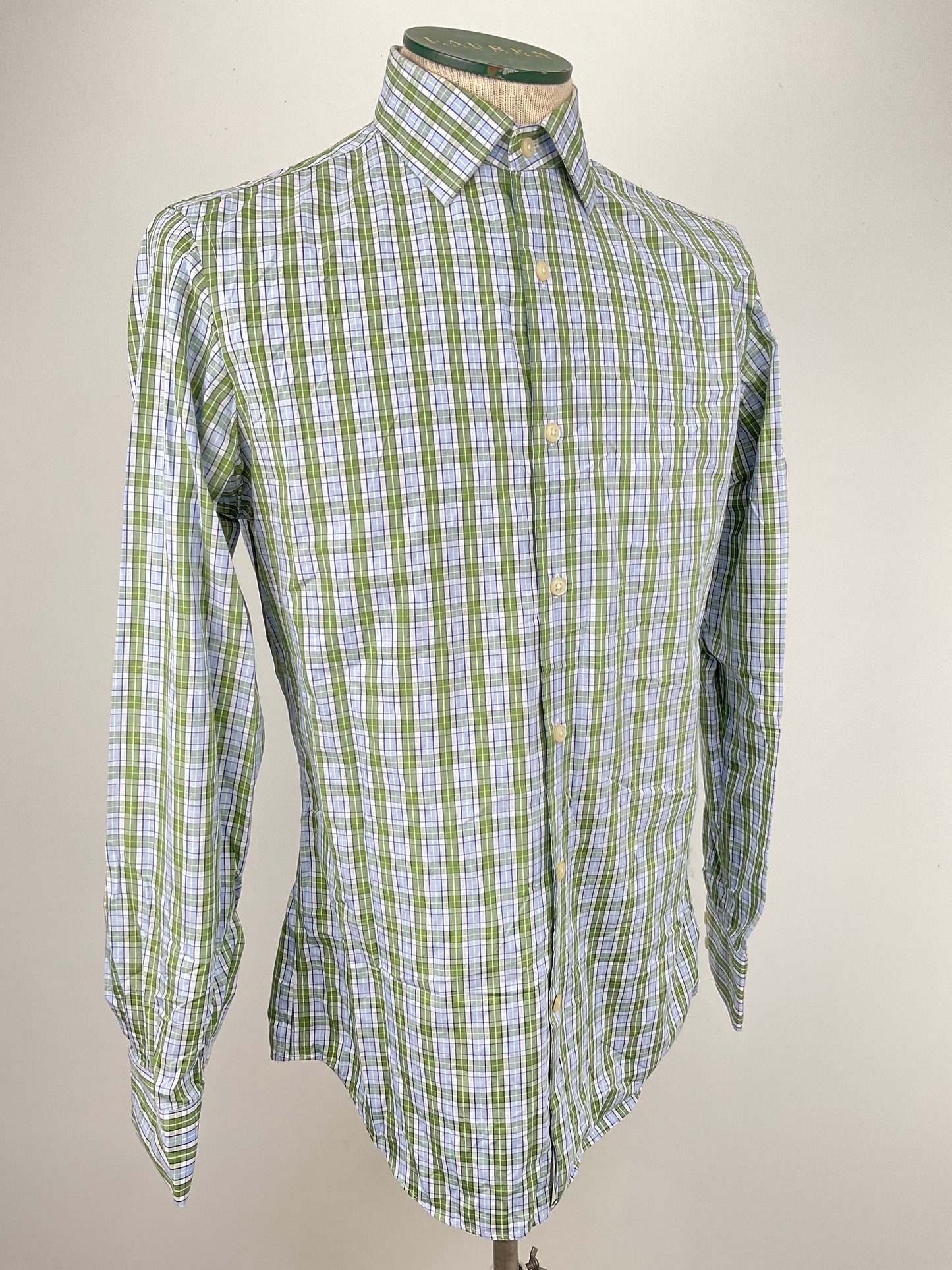 Camisa Verde de Cuadro Banana Republic