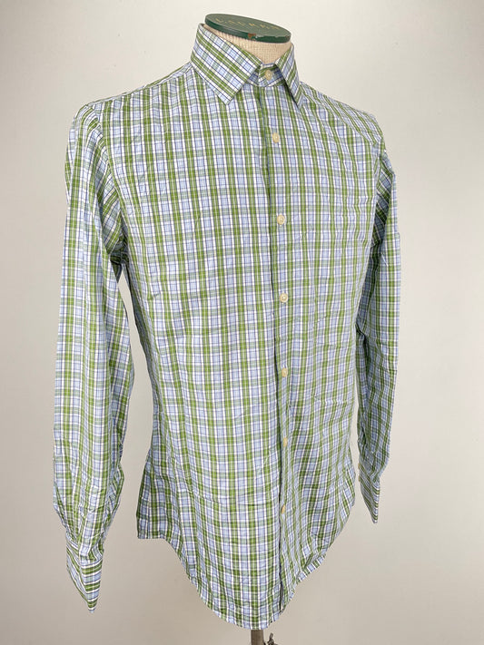 Camisa Verde de Cuadro Banana Republic