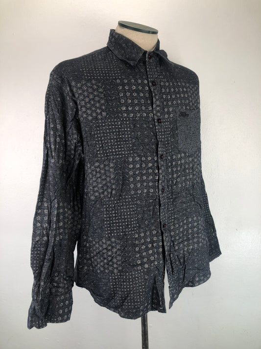 Camisa Gris Floral Fliter