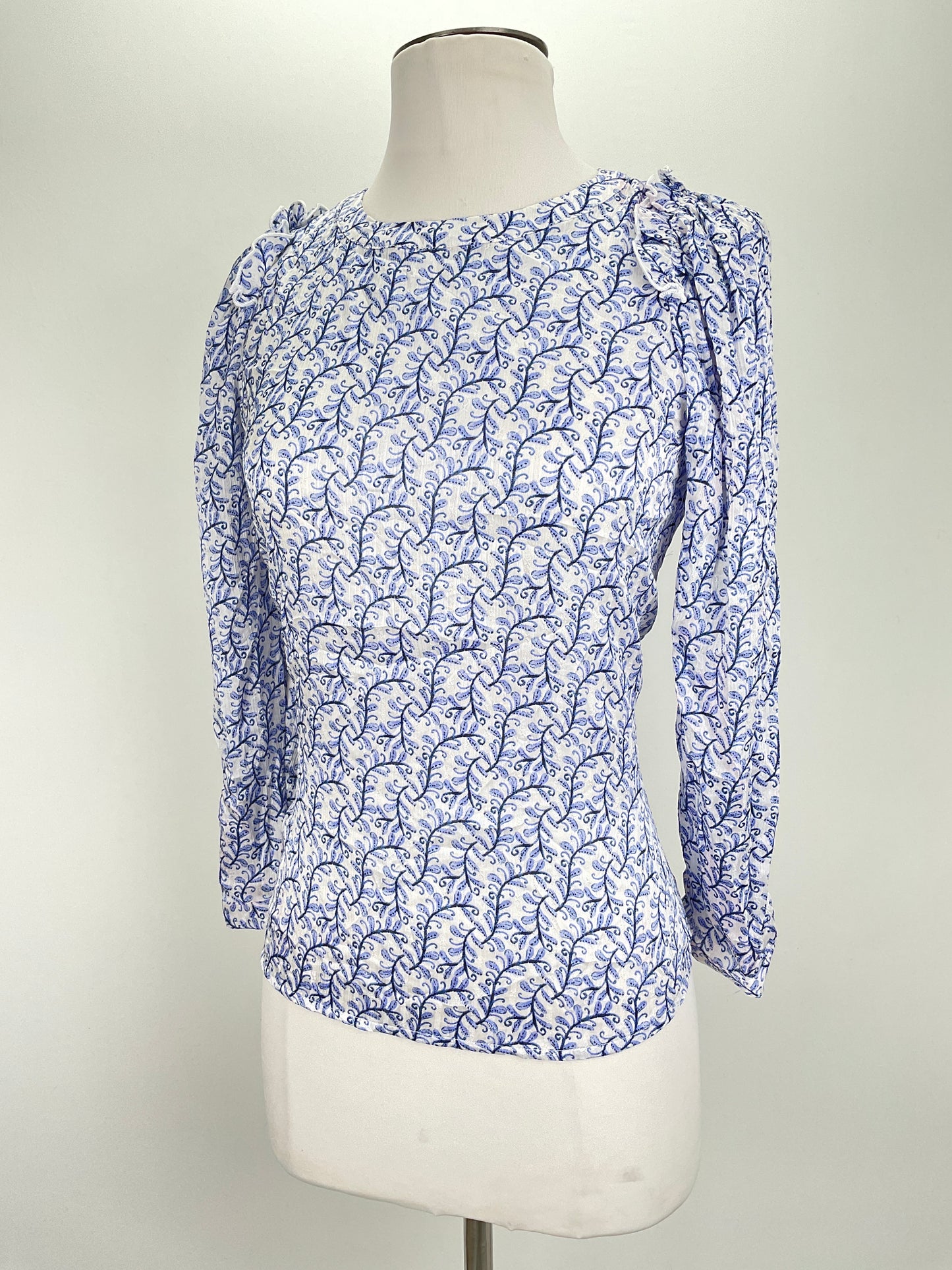 Blusa Blanco Floral  Loft