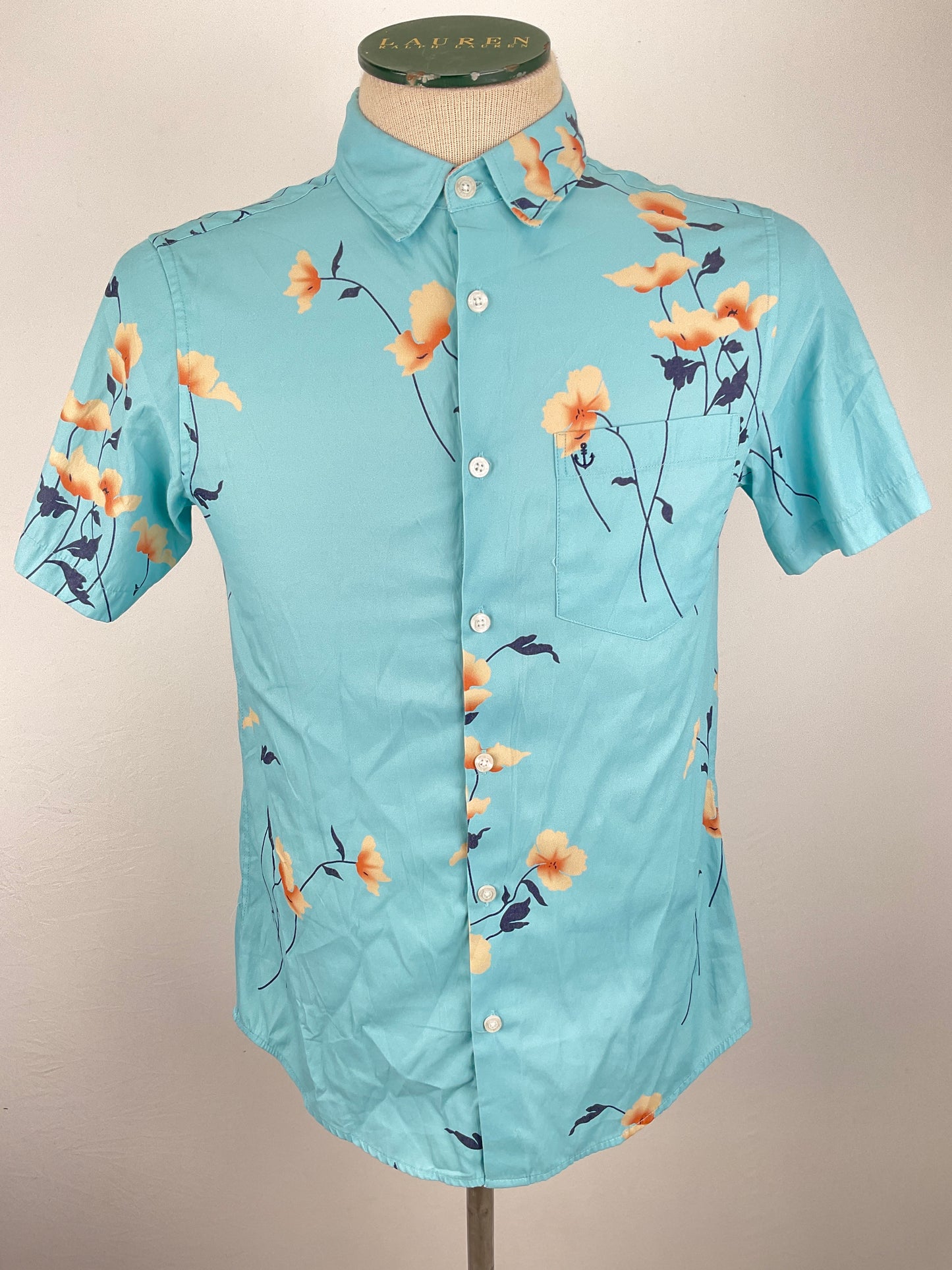 Camisa Azul claro Floral Ahy