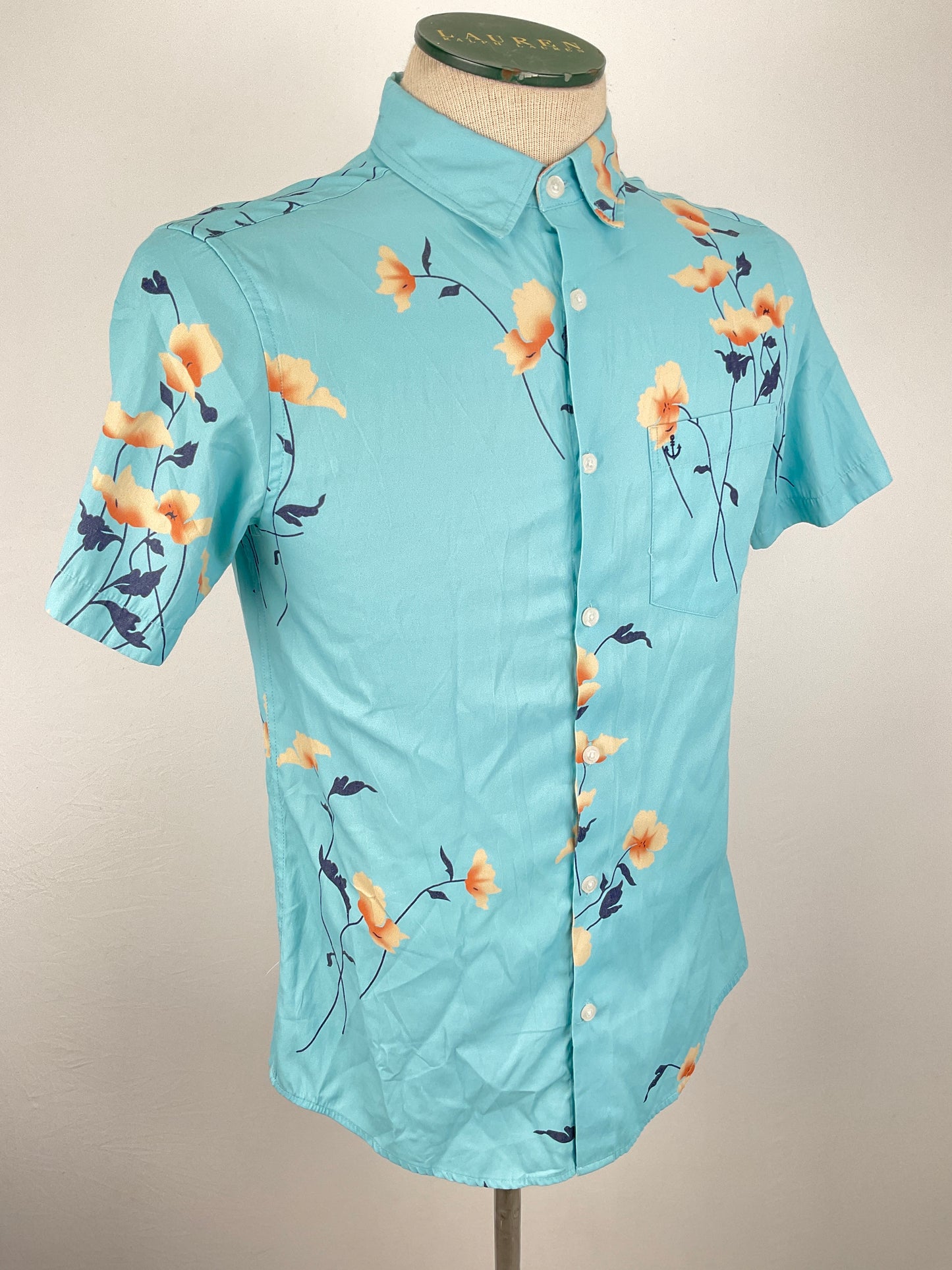 Camisa Azul claro Floral Ahy