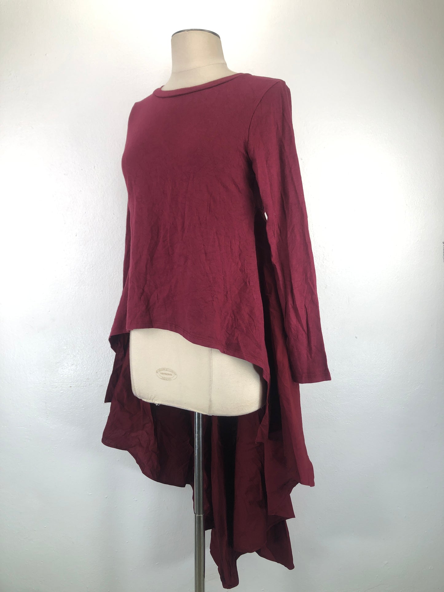 Vestido Rojo vino Fashion Nova