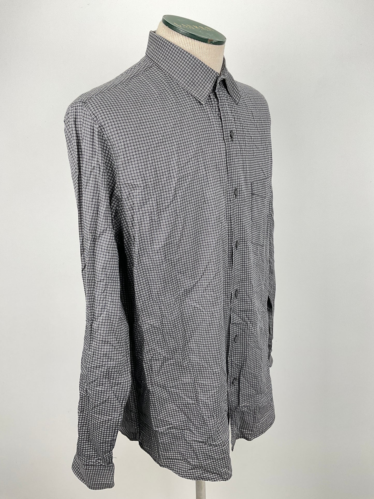 Camisa Gris de Lunares Variangis