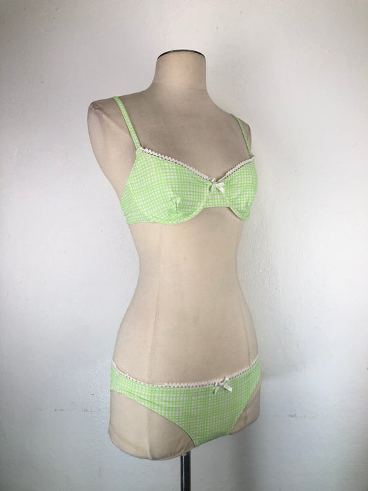 Trajer De Baño Verde  Cuadro Solid striped