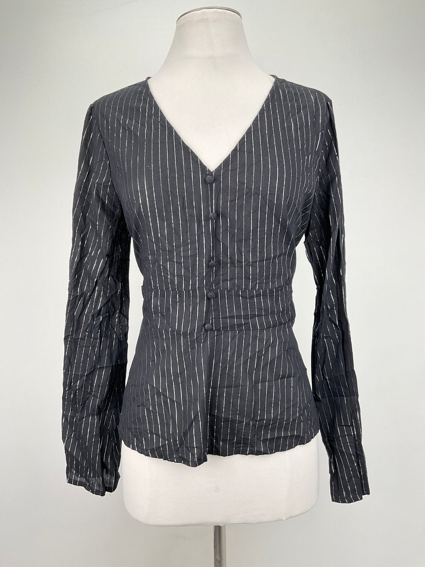 Blusa Negro de Rayas Love Five