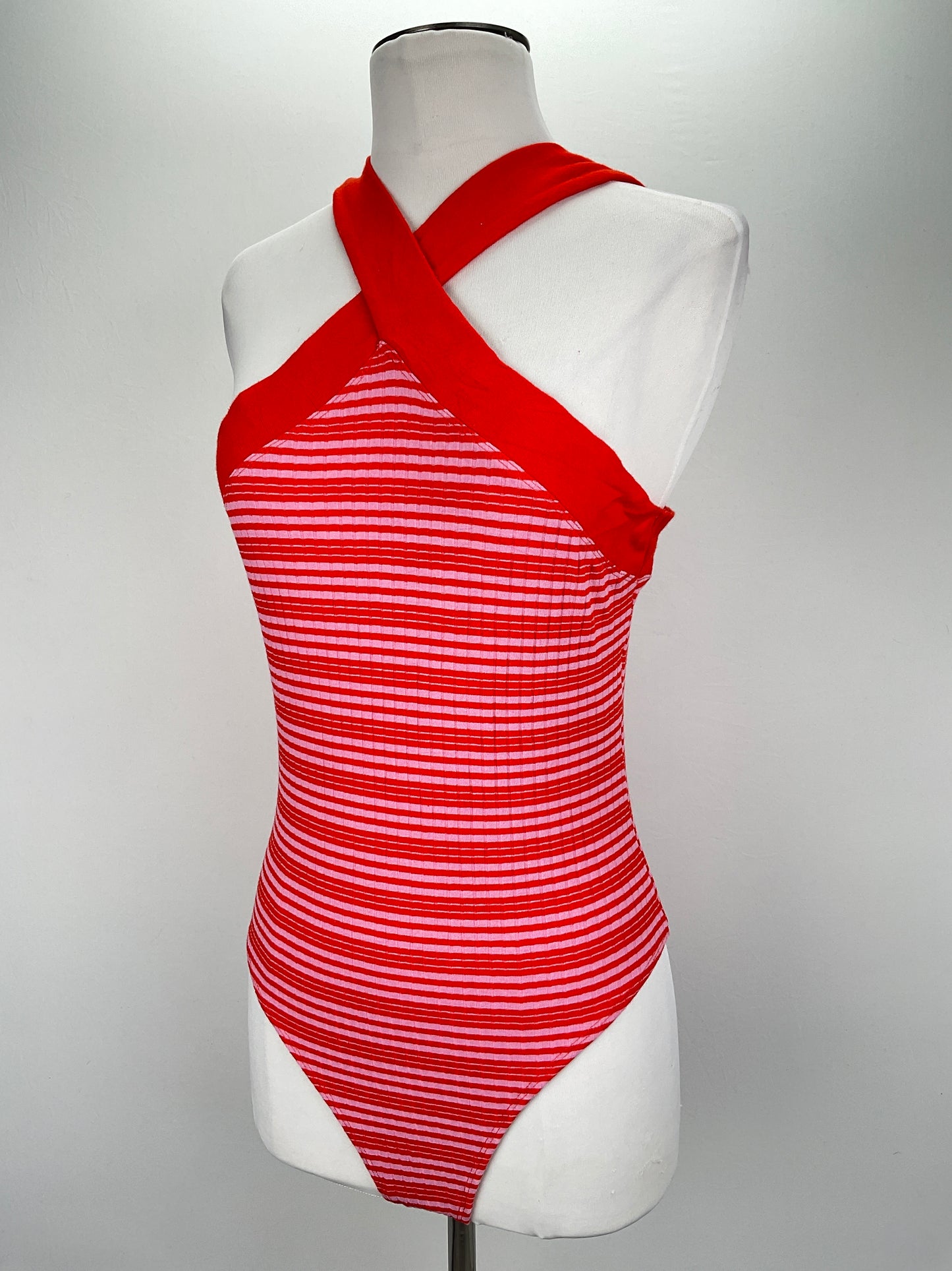 Body Naranja de Rayas Zara