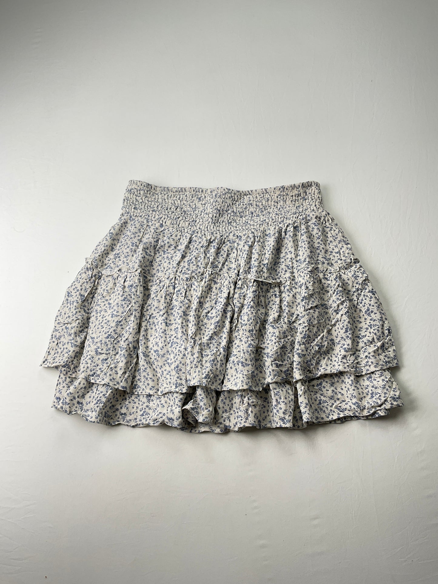 Falda Blanco Floral Sienna Sky