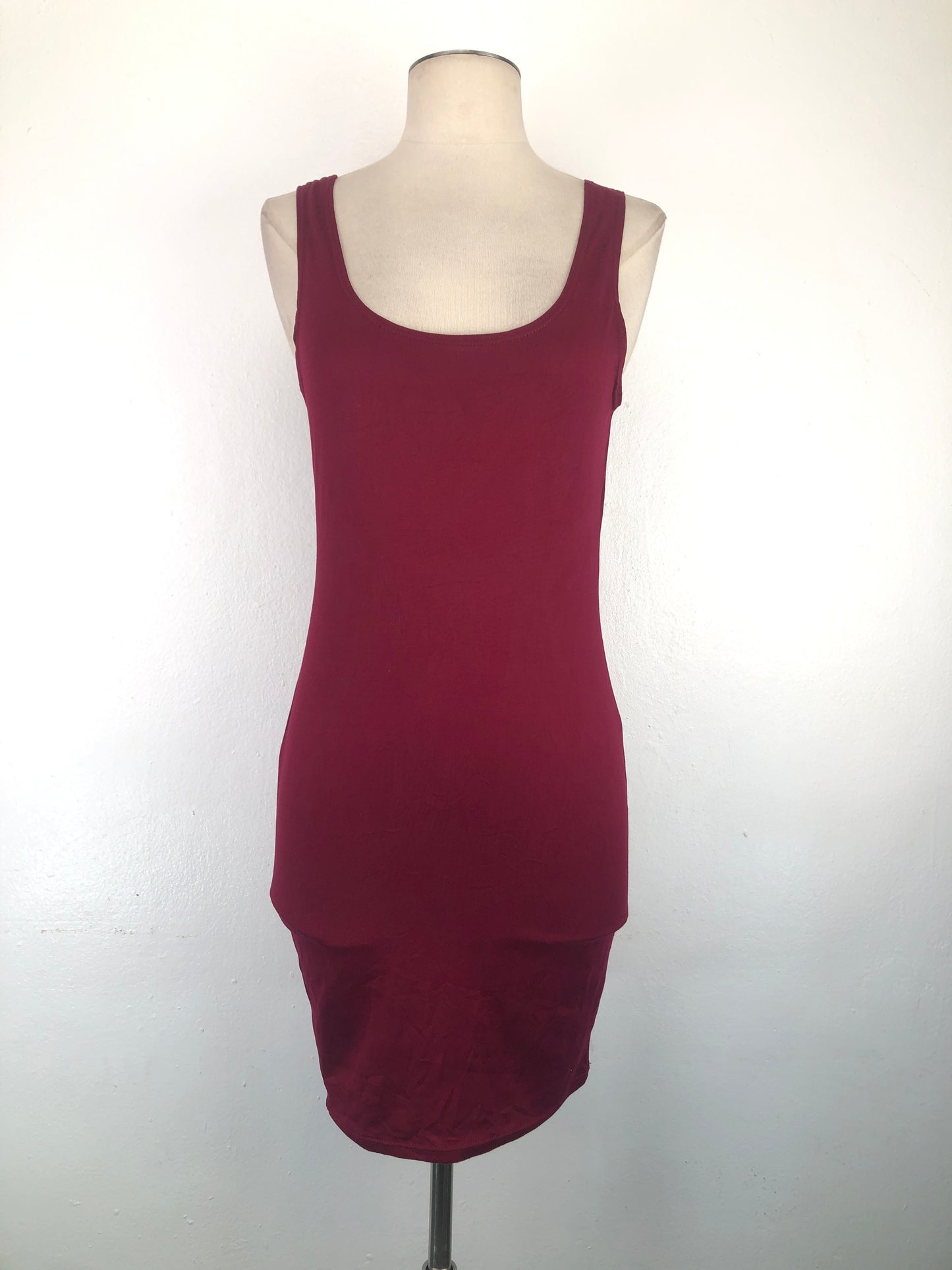 Vestido Rojo Vino Celeste