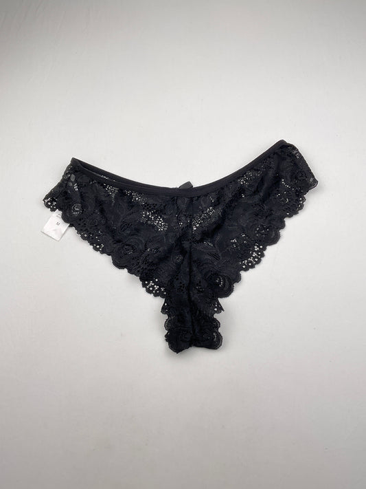 Panti Negro Floral Variangis