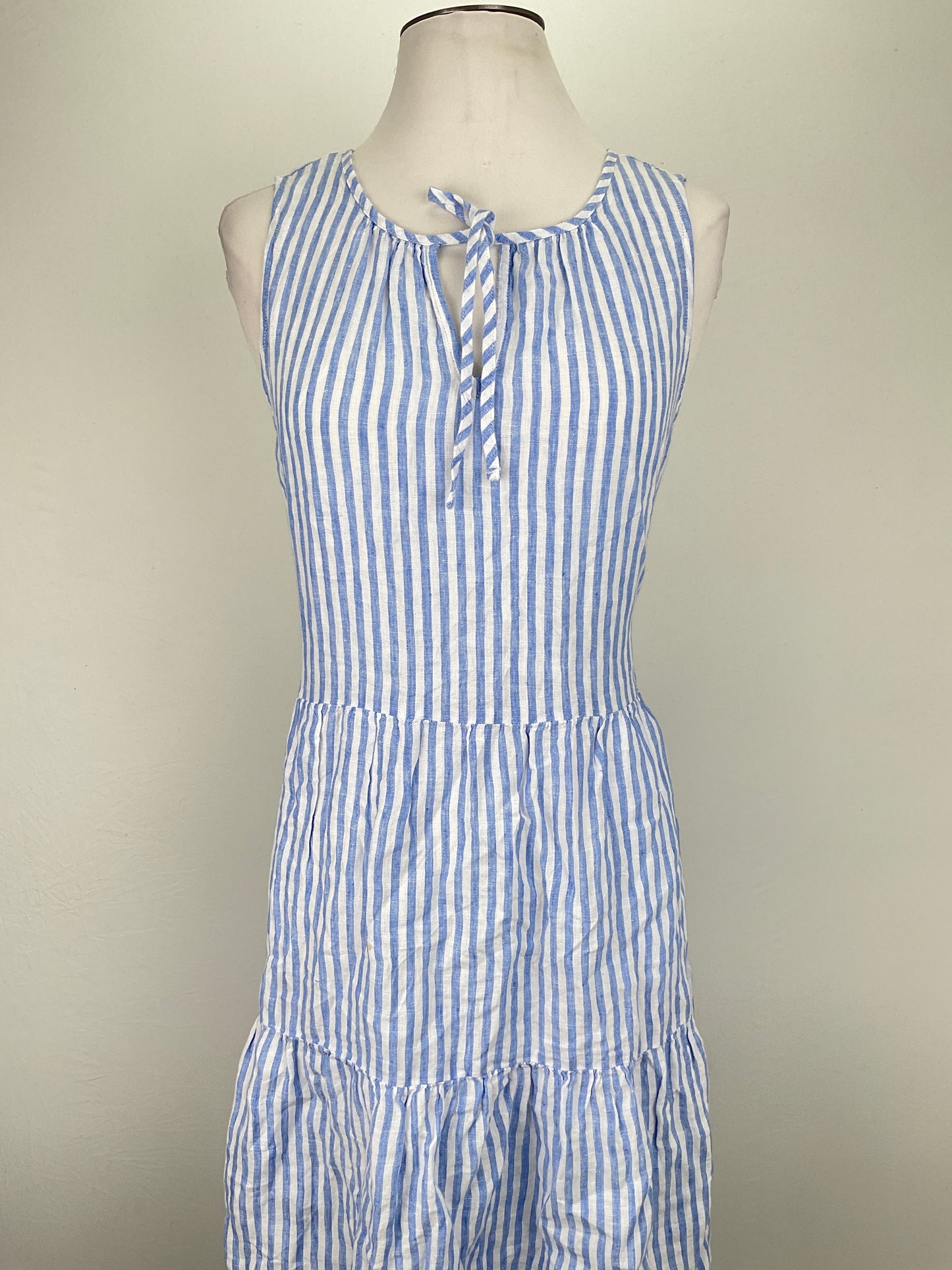 Vestido Azul claro de Rayas Talbots