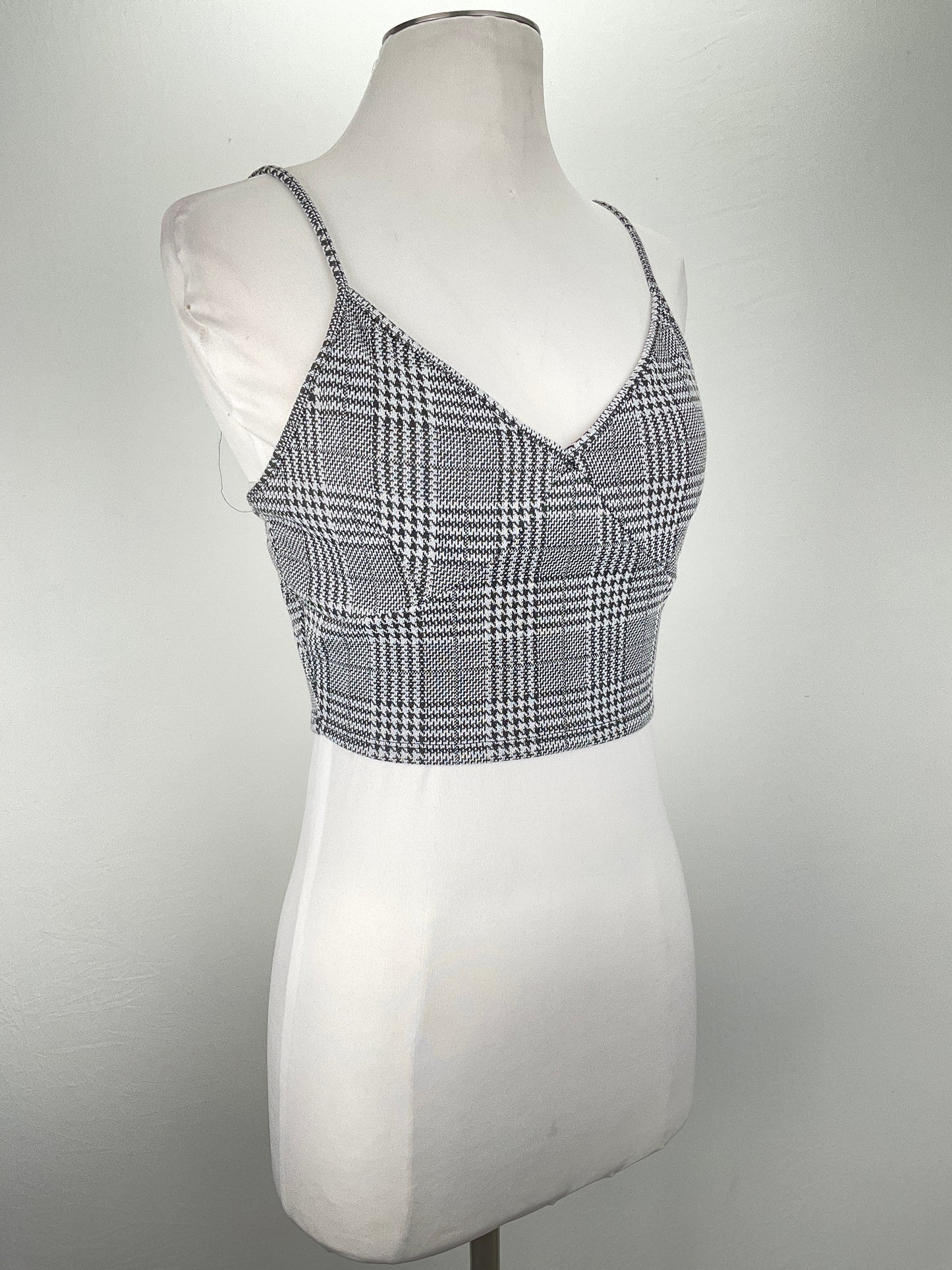 Blusa Gris de Cuadro Heart Hips