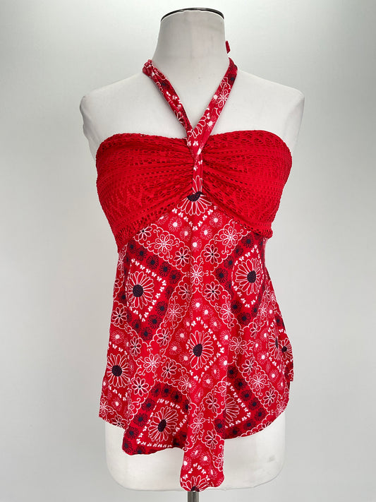 Blusa Rojo Floral No Boundaries