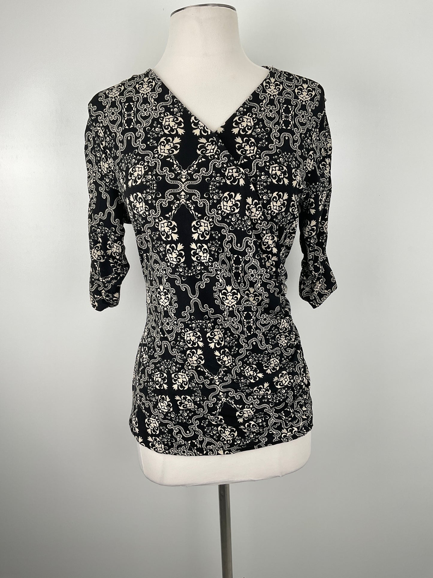 Blusa Negro Floral Style Co