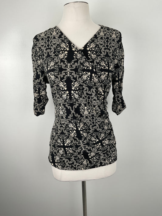Blusa Negro Floral Style Co