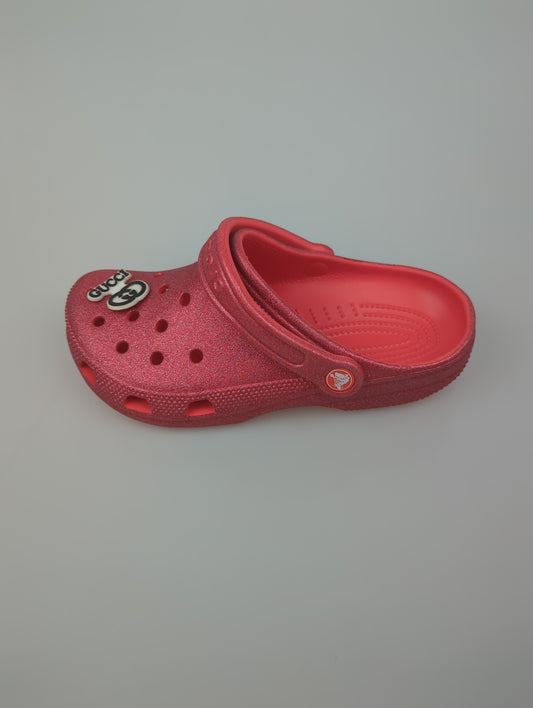 Sandalia Rojo de Brillo Crocs