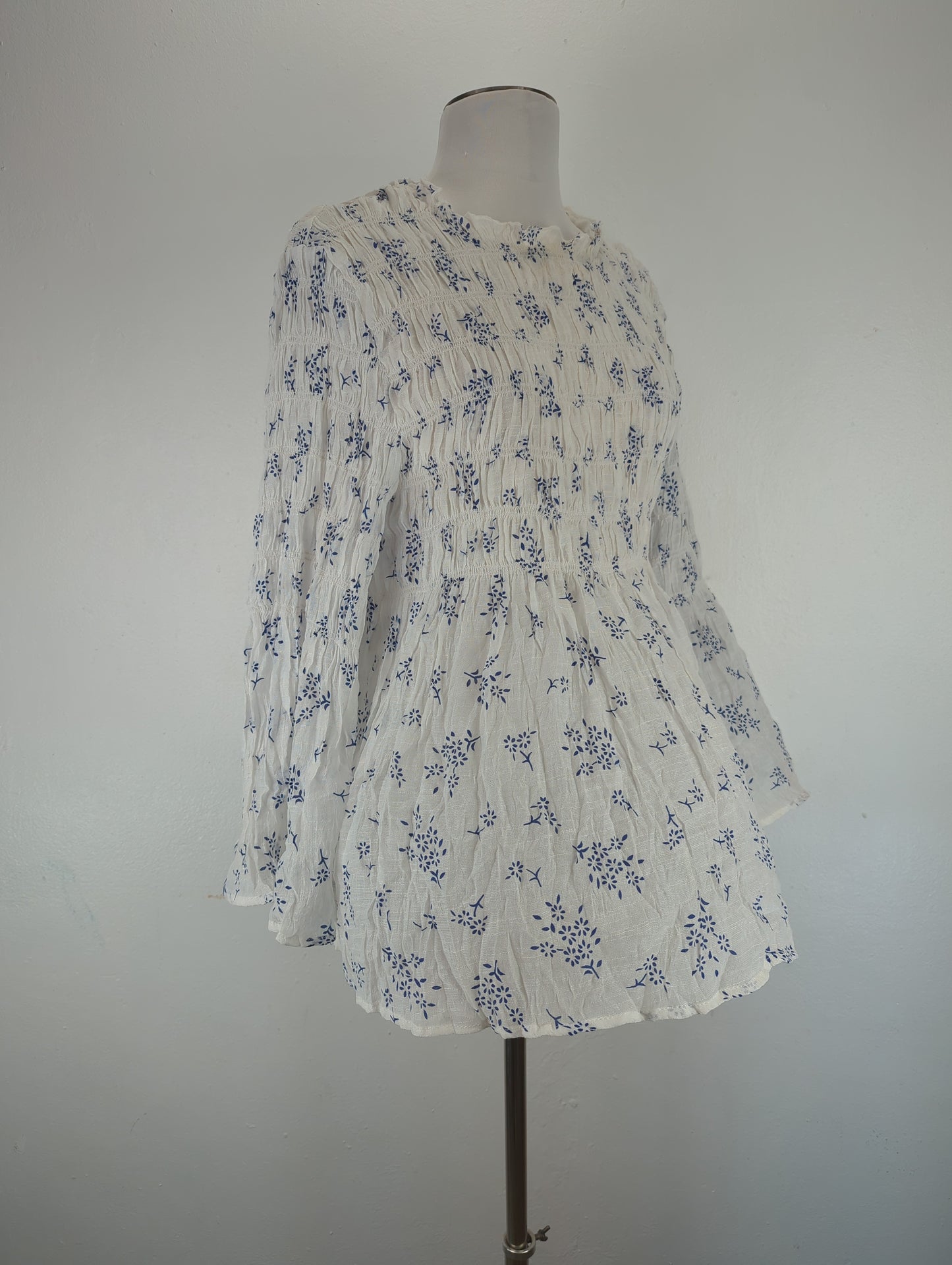 Blusa Blanco Floral Adiva