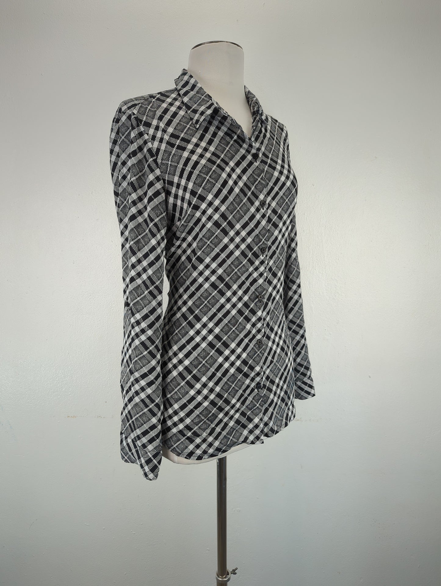 Camisa Gris de Cuadro Express
