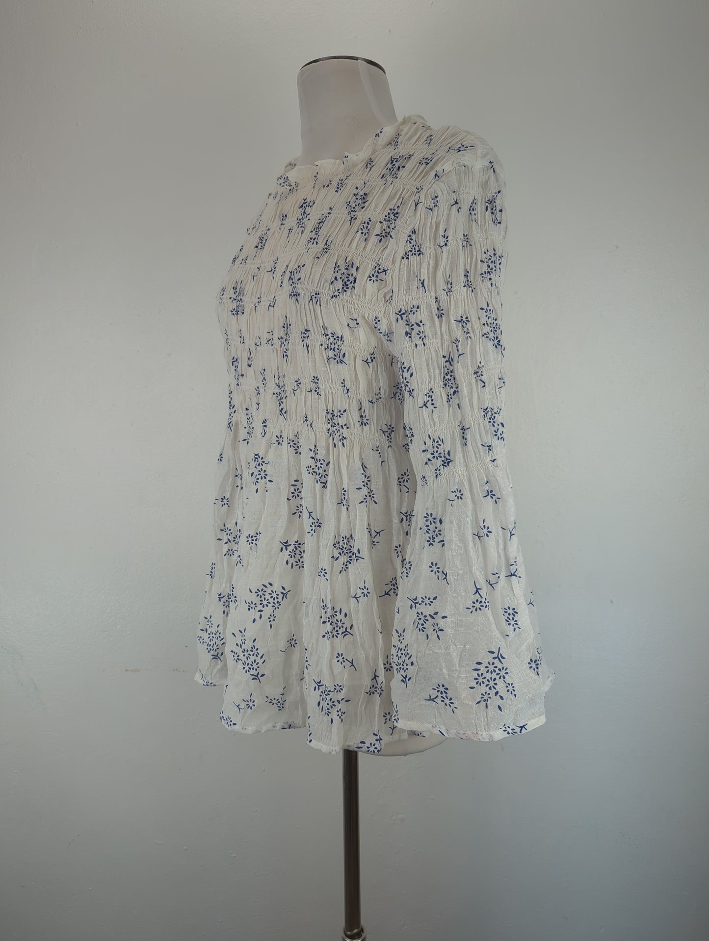 Blusa Blanco Floral Adiva