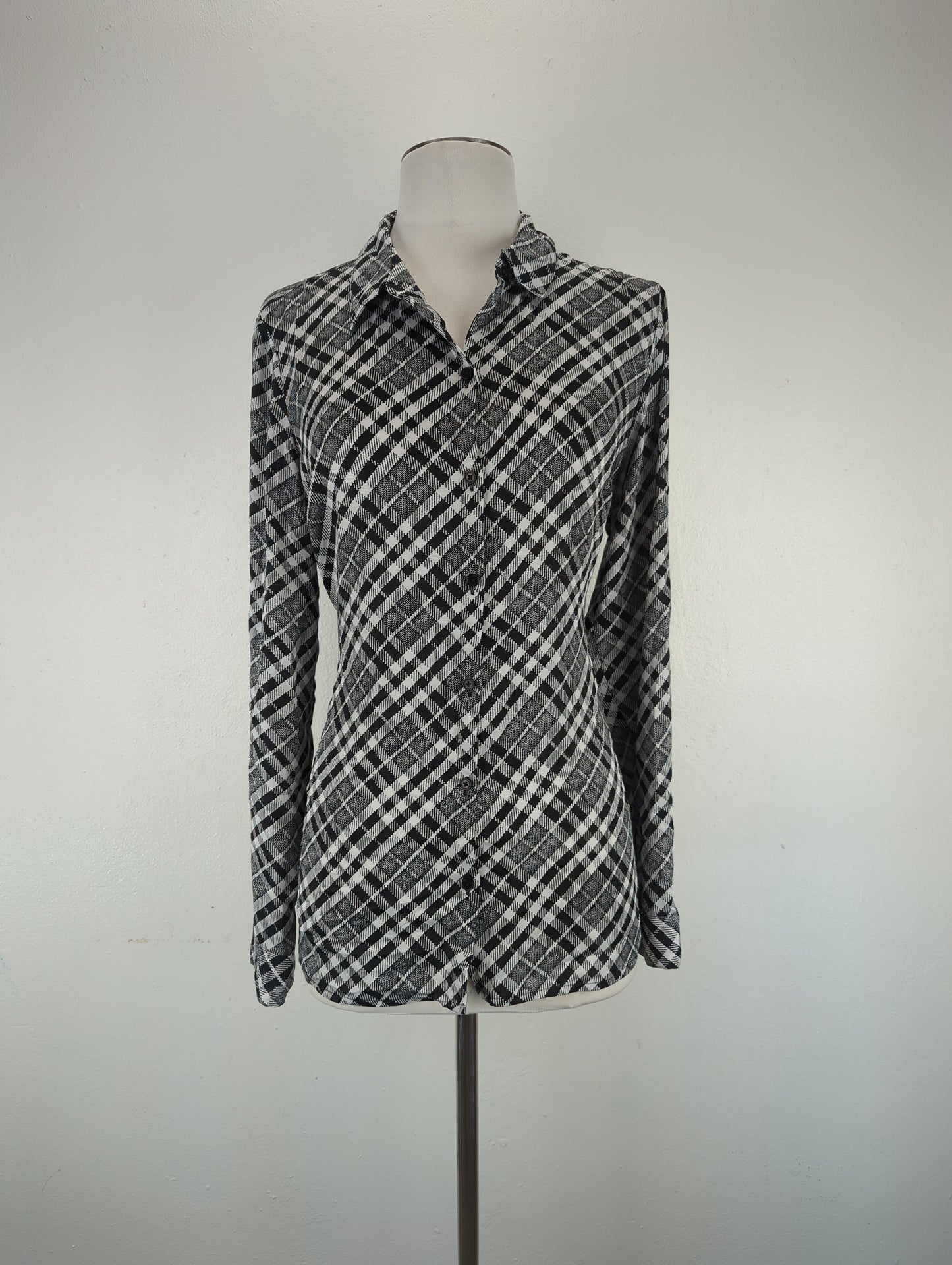 Camisa Gris de Cuadro Express