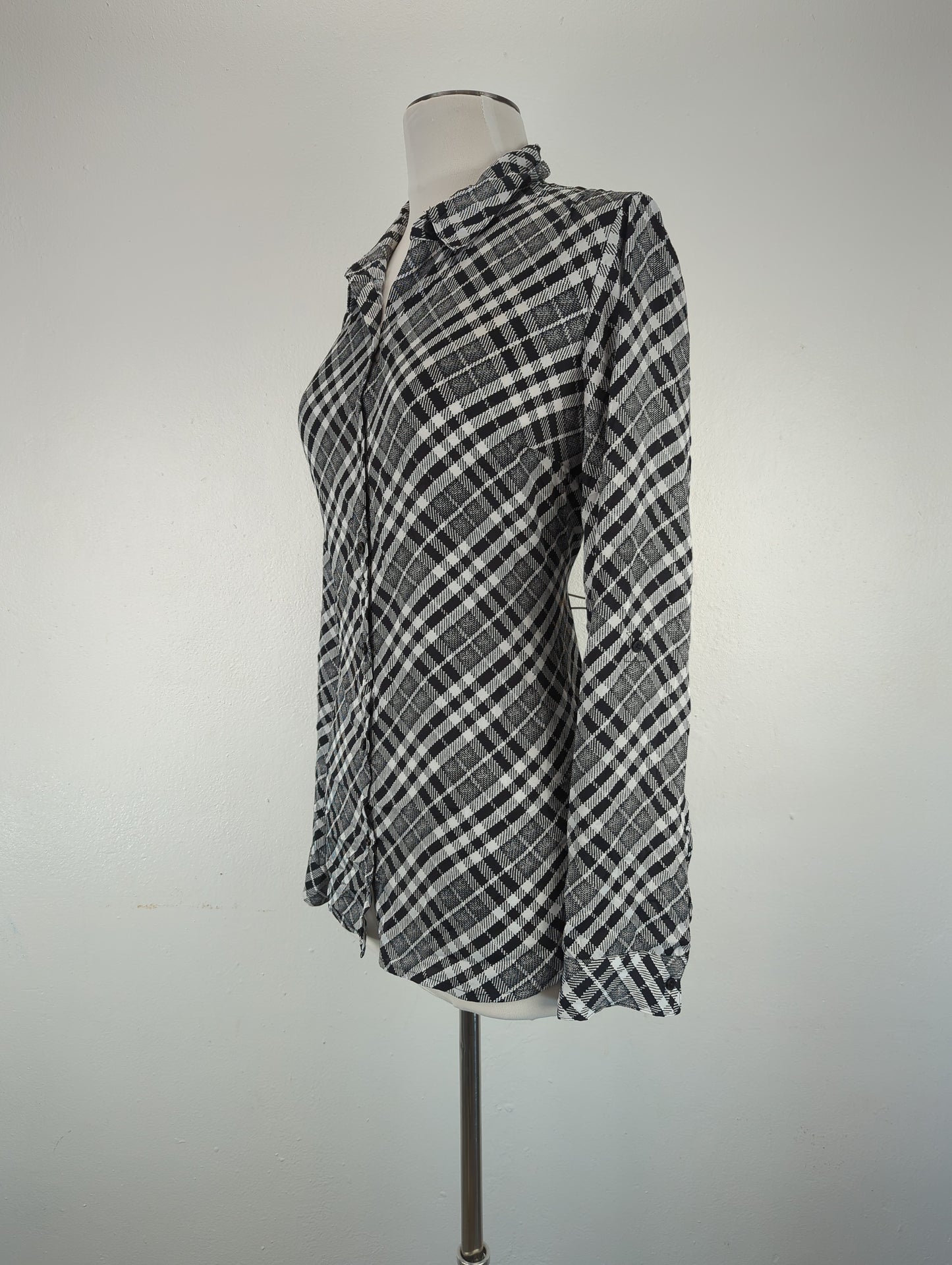 Camisa Gris de Cuadro Express