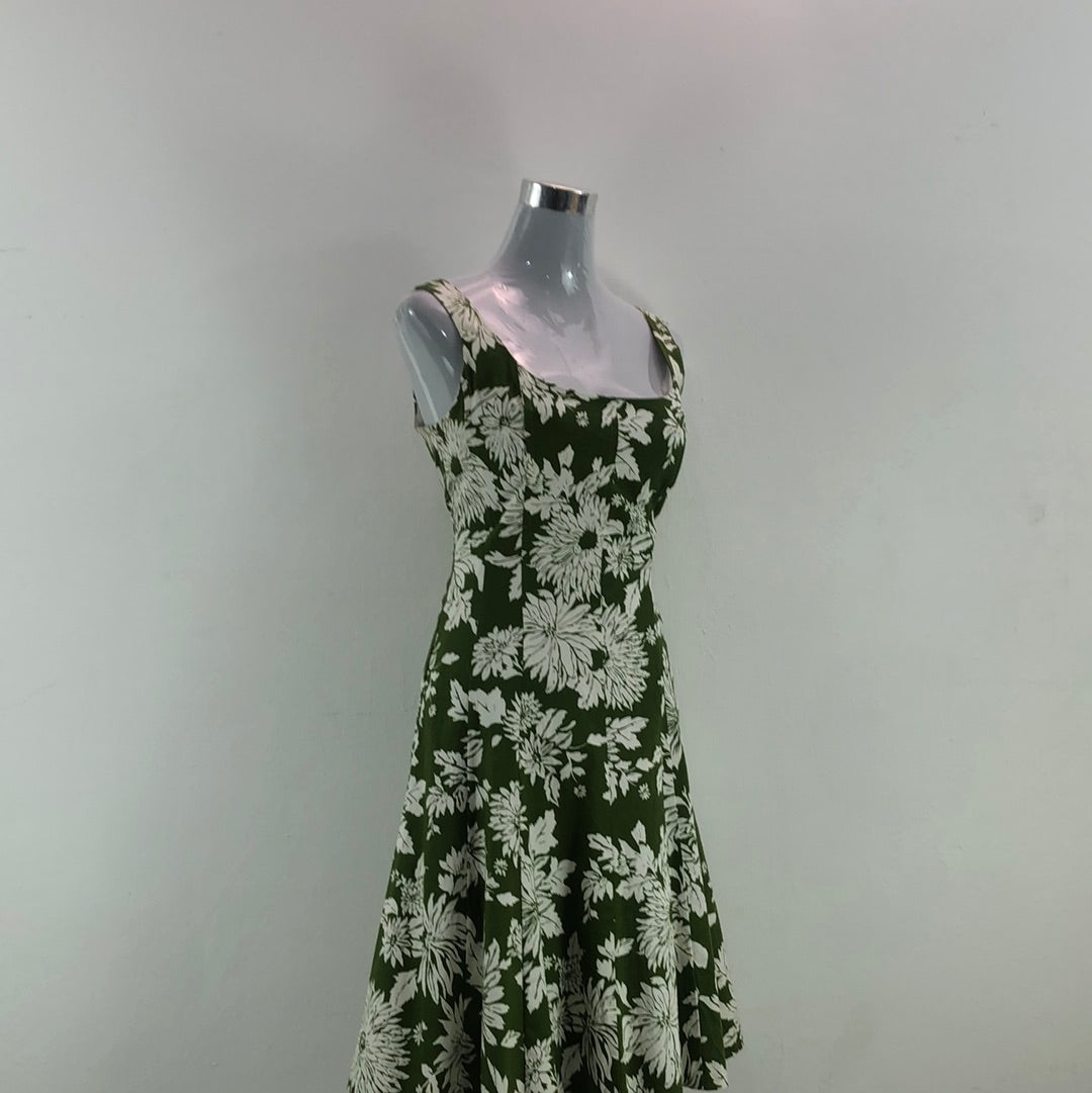Vestido de Flores Verde Jones Wear Dress