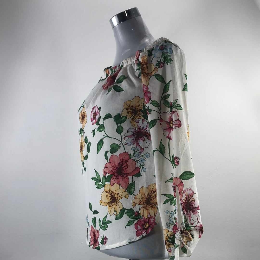 Blusa Blanco de Flores One Clothing