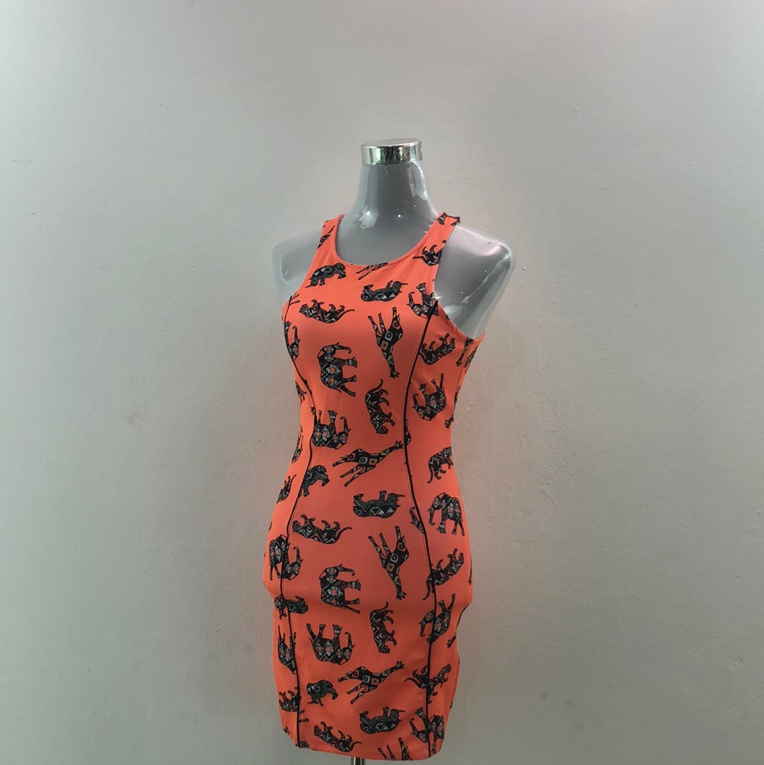 Vestido de Mujer Naranja Bershka