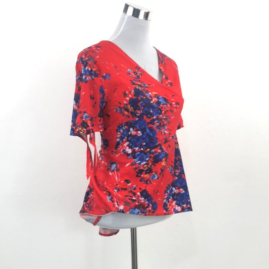 Blusa Rojo de Flores