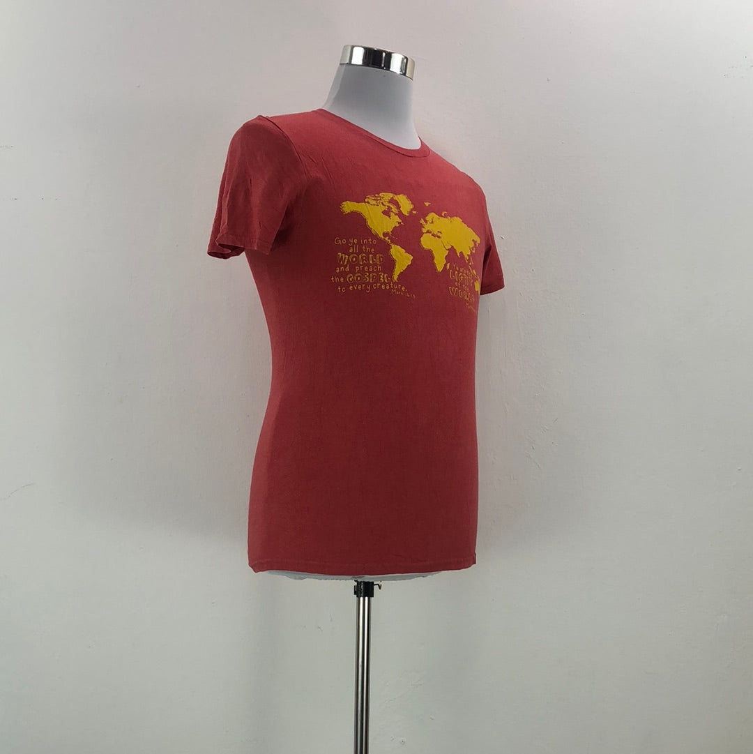 Camiseta rojo para hombre Sfspun
