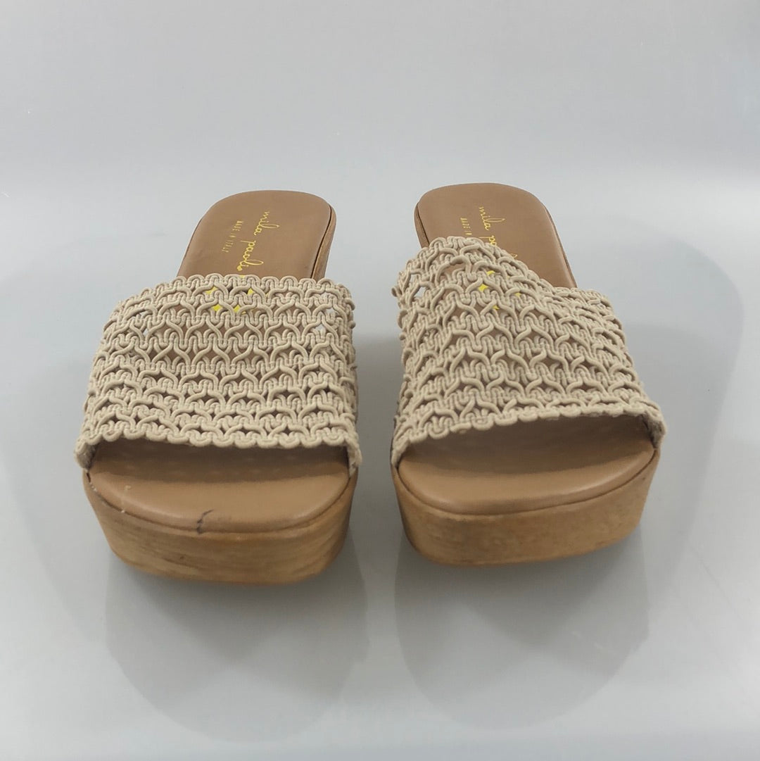 Zapatilla Plataformas Crema Mila Paoli