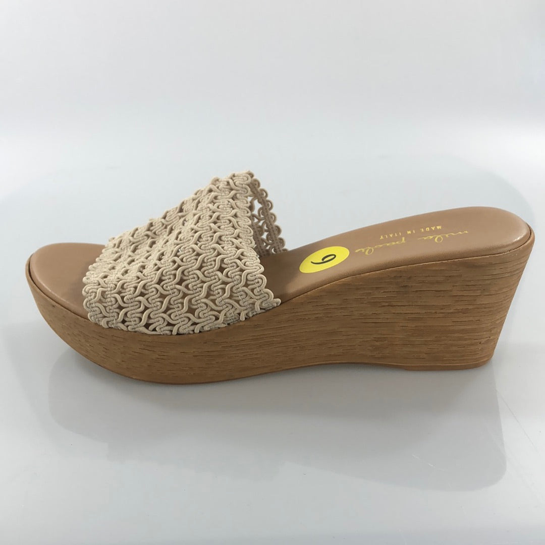 Zapatilla Plataformas Crema Mila Paoli