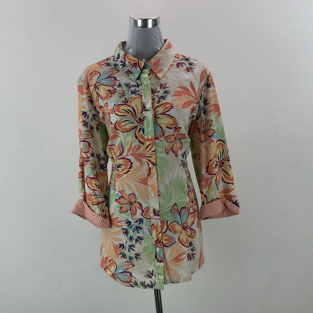 Camisa de mujer floral Naranja Appagallo